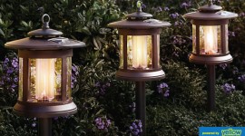 Lighting Solutions Ltd - Solar path lights made from durable plastic with a copper color stainless steel plated finish for years of use.