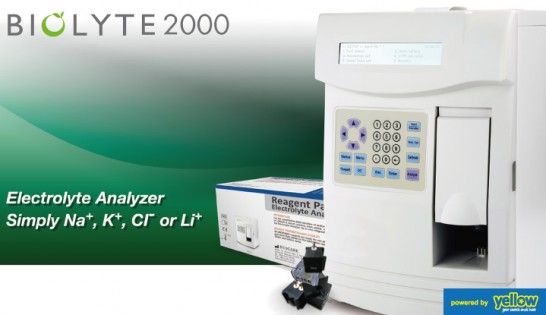 Chemoquip Ltd - Biolyte 2000 for accurate and reliable electrolyte analyzing