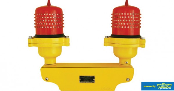 Lighting Solutions Ltd - Twin Airport Obstruction Lights For Standby Lighting System.