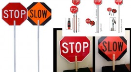 Smart Sign & Road Furniture Ltd - Stop Slow Paddles in Kenya