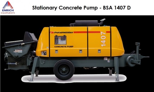 ENRICH EQUIPMENTS LTD - Putzmeister Stationary Concrete Pump in Kenya